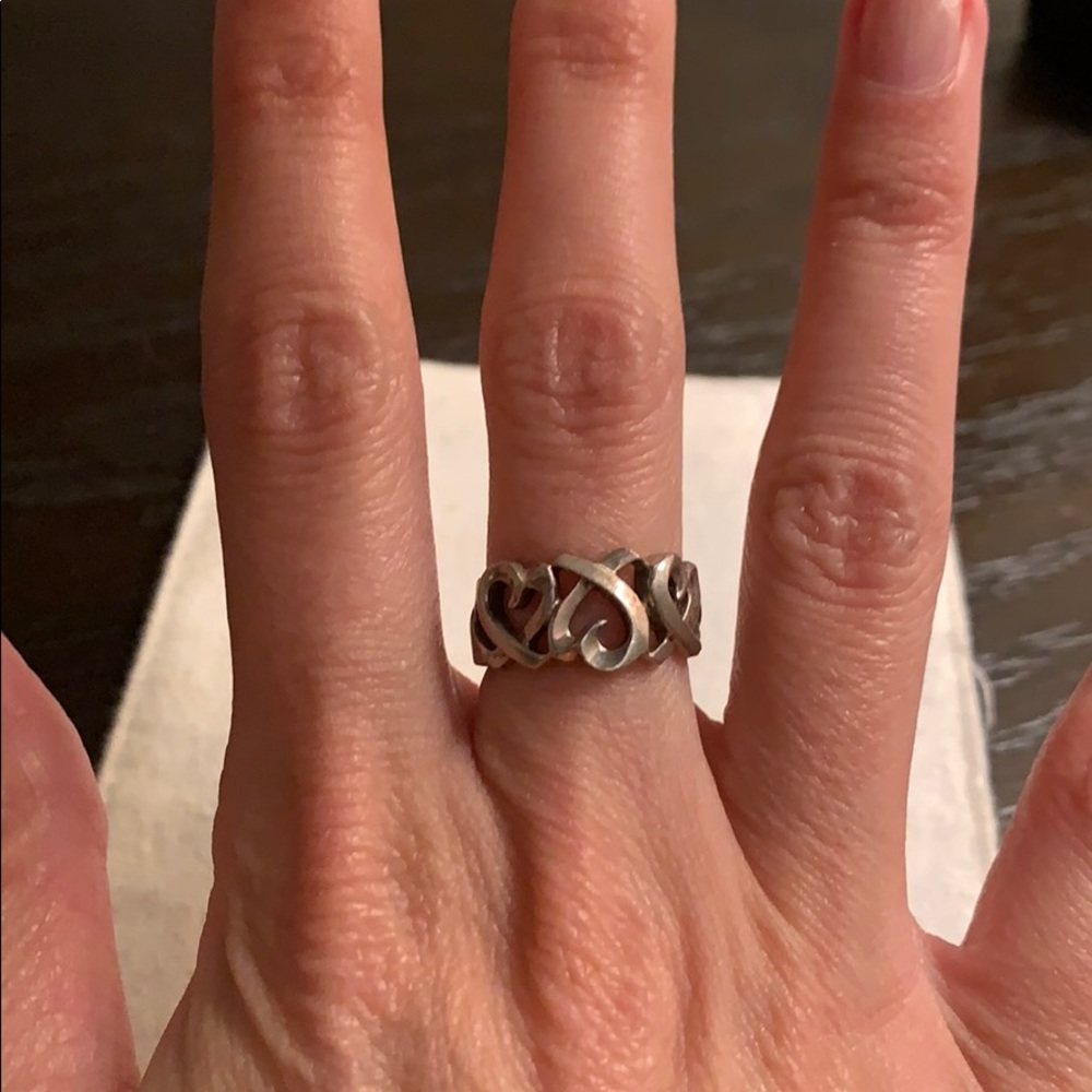 Tiffany three heart ring